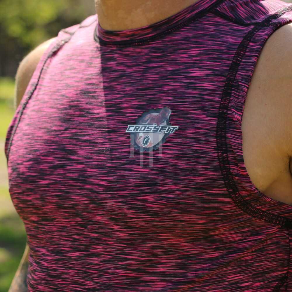 Musculosa jaspeda Bordó Fishbone / Short Zuplex liso, negro, logo blanco. Fishbone