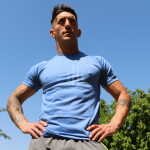 Remera algodon running urban gym sport / Short Air zuplex, gris, logo amarillo, con cierre