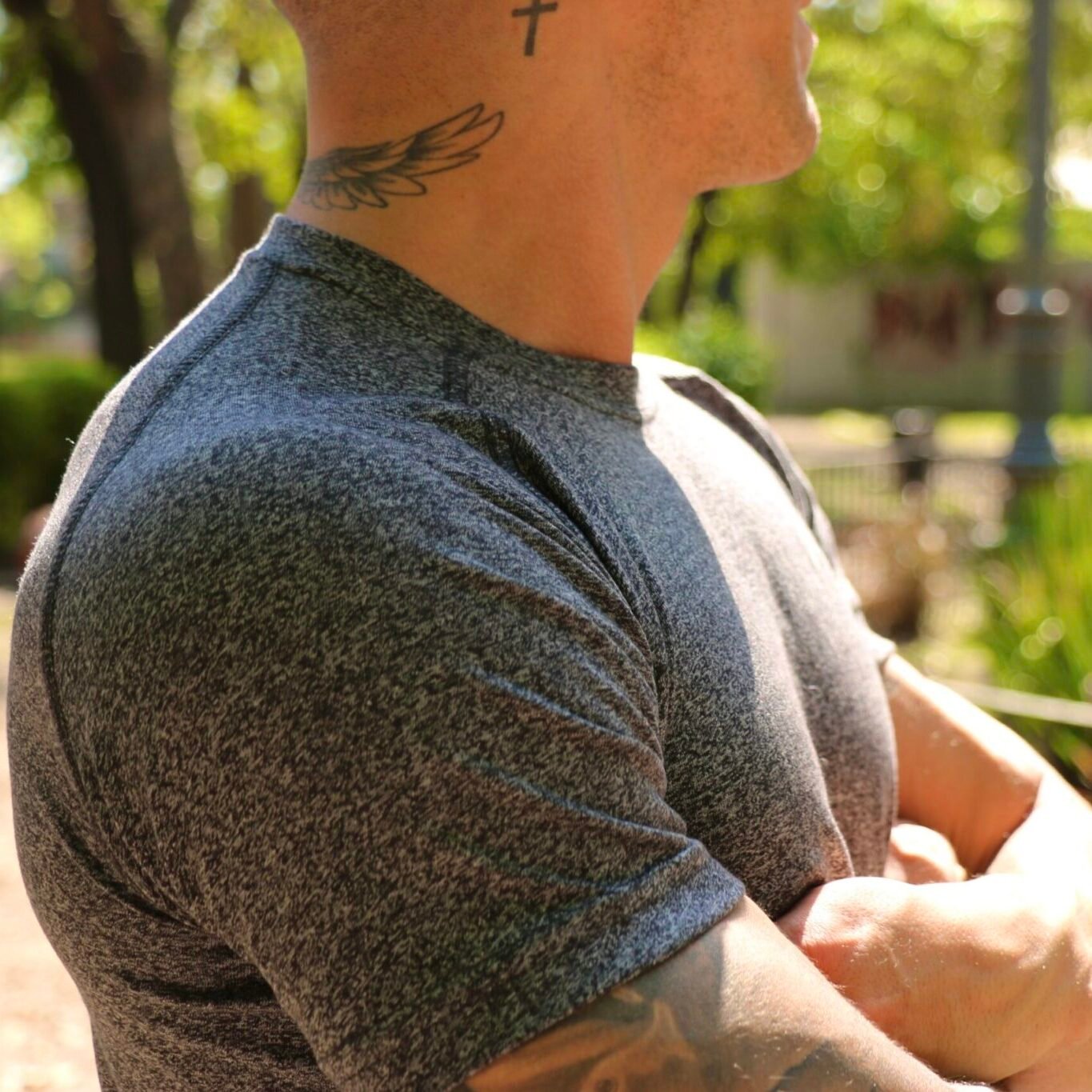 Remera algodon running urban gym sport. Jaspeada. Crossray